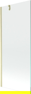 Mexen Next 1-wing shower screen 80 x 150 cm, transparent, brushed gold - 895-080-000-00-00-55