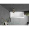 Mexen Next 1-panel bath screen 80 x 150 cm, transparent, brushed gold - 895-080-000-00-00-55
