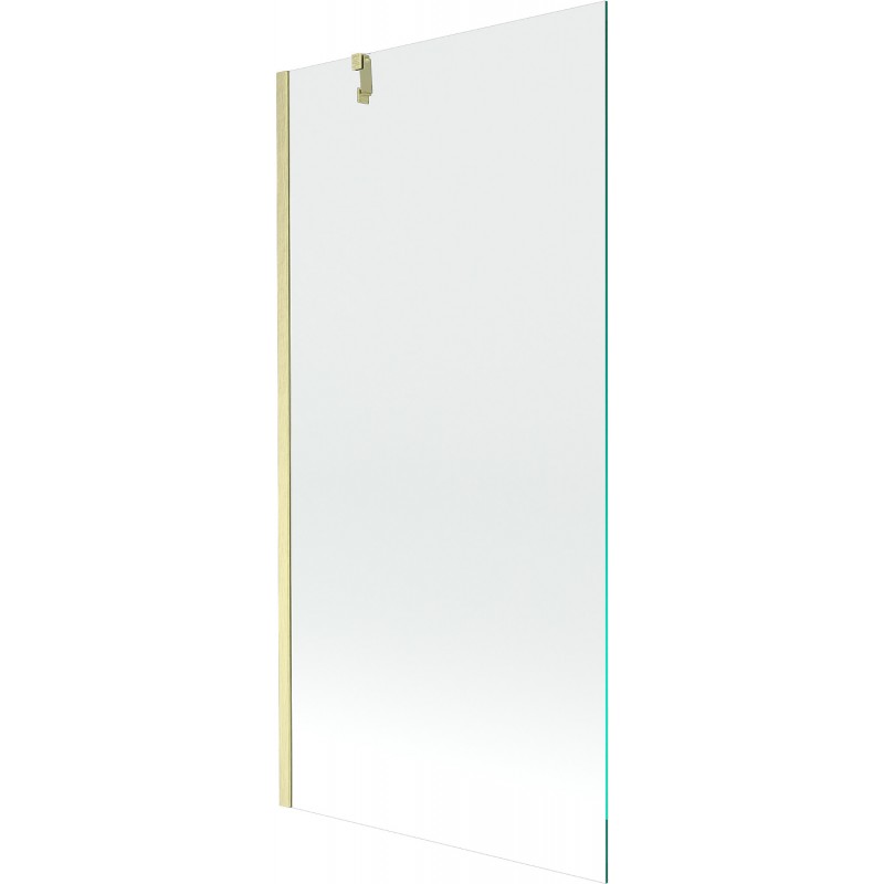 Mexen Next 1-wing bath screen 90 x 150 cm, transparent, brushed gold - 895-090-000-00-00-55