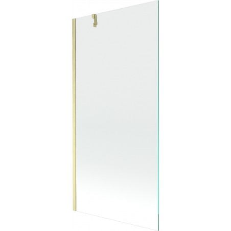 Mexen Next 1-wing bath screen 90 x 150 cm, transparent, brushed gold - 895-090-000-00-00-55