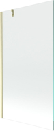 Mexen Next 1-panel shower screen 100 x 150 cm, transparent, brushed gold - 895-100-000-00-00-55