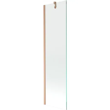 Mexen Next 1-Panel Bath Screen 50 x 150 cm, Transparent, Brushed Copper - 895-050-000-00-00-65