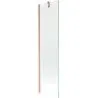 Mexen Next 1-Panel Bath Screen 50 x 150 cm, Transparent, Brushed Copper - 895-050-000-00-00-65