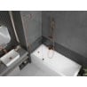 Mexen Next 1-wing bath screen 60 x 150 cm, transparent, brushed copper - 895-060-000-00-00-65