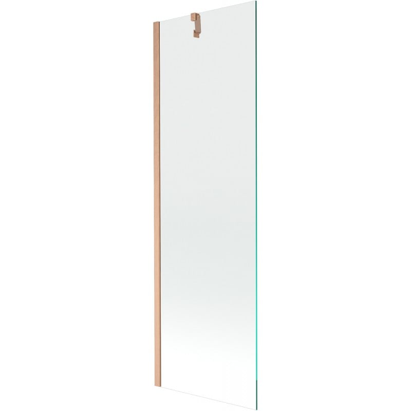 Mexen Next 1-wing bath screen 60 x 150 cm, transparent, brushed copper - 895-060-000-00-00-65