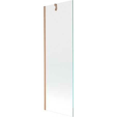 Mexen Next 1-wing bath screen 60 x 150 cm, transparent, brushed copper - 895-060-000-00-00-65
