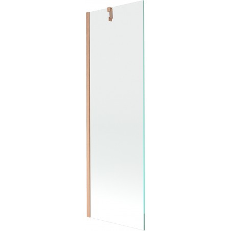 Mexen Next bathtub screen 1-wing 60 x 150 cm, transparent, brushed copper - 895-060-000-00-00-65