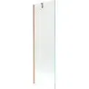 Mexen Next 1-wing bath screen 60 x 150 cm, transparent, brushed copper - 895-060-000-00-00-65