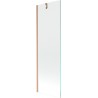 Mexen Next bathtub screen 1-wing 60 x 150 cm, transparent, brushed copper - 895-060-000-00-00-65