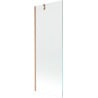 Mexen Next bath screen 1-panel 70 x 150 cm, transparent, brushed copper - 895-070-000-00-00-65