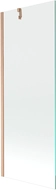 Mexen Next bath screen 1-panel 70 x 150 cm, transparent, brushed copper - 895-070-000-00-00-65