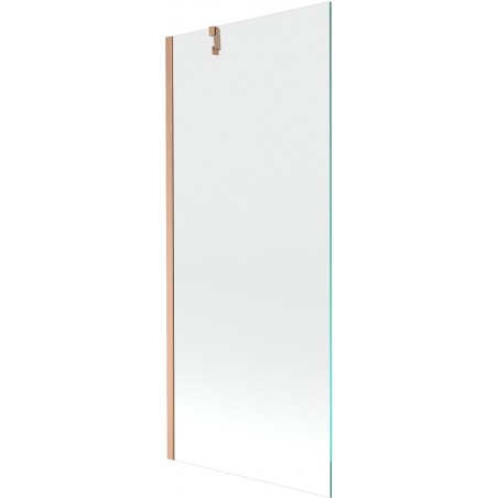 Mexen Next Single-Panel Bathtub Screen 80 x 150 cm, Transparent, Brushed Copper - 895-080-000-00-00-65