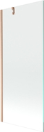 Mexen Next Single-Panel Bathtub Screen 80 x 150 cm, Transparent, Brushed Copper - 895-080-000-00-00-65
