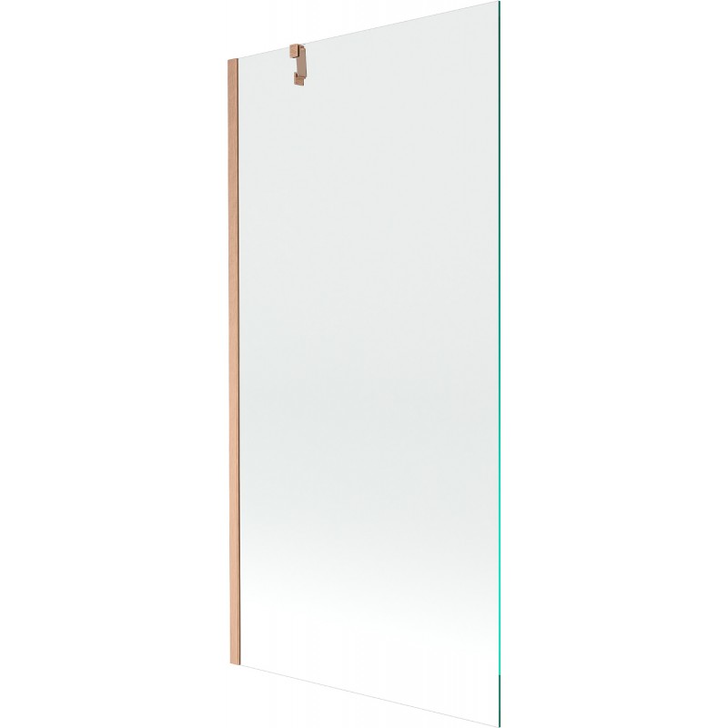 Mexen Next Bathtub Screen 1-Panel 90 x 150 cm, Transparent, Brushed Copper - 895-090-000-00-00-65