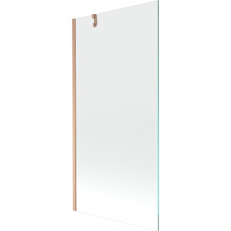 Mexen Next 1-wing Bath Screen 90 x 150 cm, transparent, brushed copper - 895-090-000-00-00-65