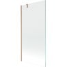 Mexen Next Bathtub Screen 1-Panel 90 x 150 cm, Transparent, Brushed Copper - 895-090-000-00-00-65