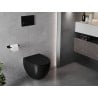 Mexen Egg Rimless Toilet Bowl with Soft-Close Slim Seat, Duroplast, Matte Black - 30245070