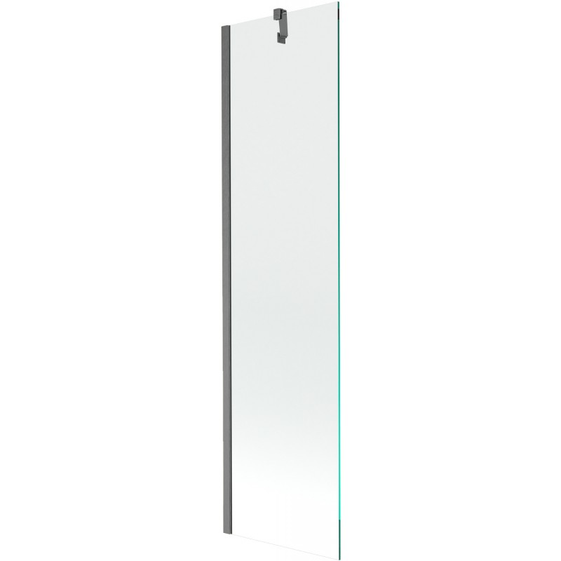 Mexen Next 1-panel bath screen 50 x 150 cm, transparent, brushed gun gray - 895-050-000-00-00-66
