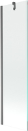 Mexen Next 1-panel bath screen 50 x 150 cm, transparent, brushed gun gray - 895-050-000-00-00-66