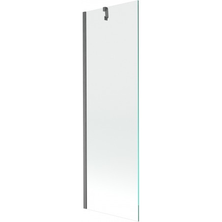 Mexen Next 1-panel bathtub screen 60 x 150 cm, transparent, brushed gun gray - 895-060-000-00-00-66