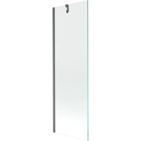 Mexen Next 1-wing bath screen 60 x 150 cm, transparent, brushed gun grey - 895-060-000-00-00-66