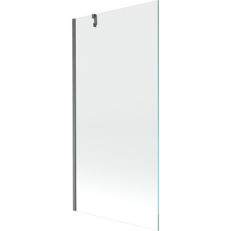 Mexen Next 1-wing Bath Screen 90 x 150 cm, Transparent, Brushed Gun Gray - 895-090-000-00-00-66