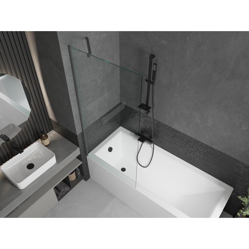 Mexen Next shower screen 1-wing 80 x 150 cm, transparent, gun metal - 895-080-000-00-00-95