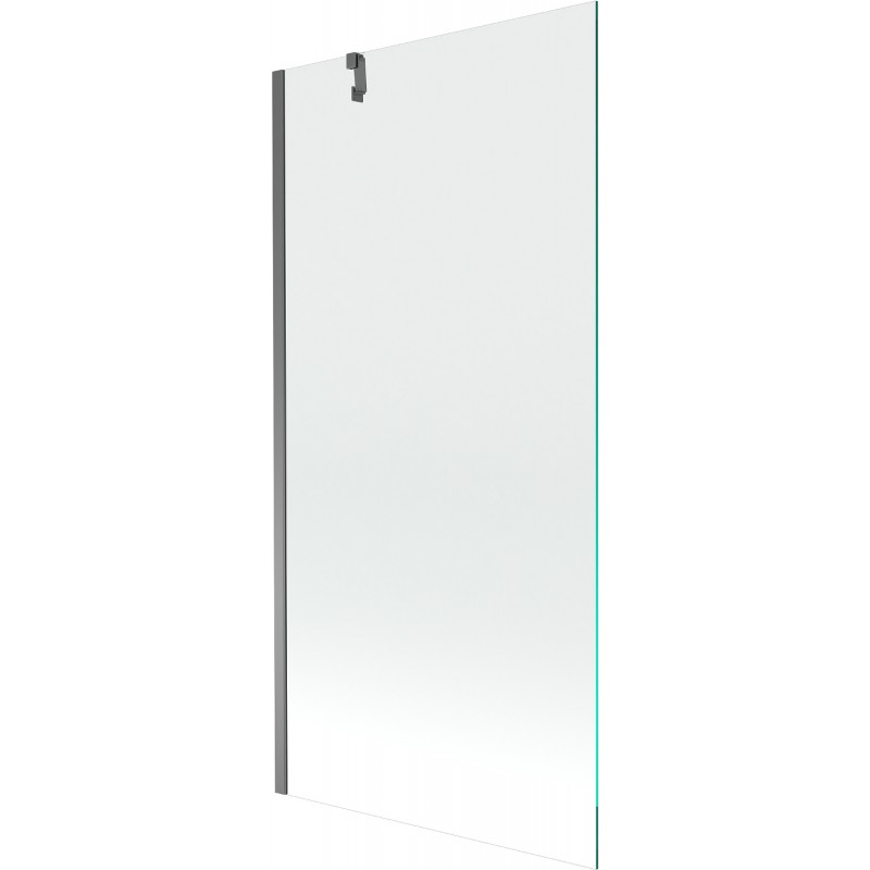 Mexen Next 1-wing Bath Screen 90 x 150 cm, Transparent, Gun Metal - 895-090-000-00-00-95