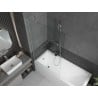 Mexen Next Bathtub Screen 1-panel 100 x 150 cm, transparent, brushed nickel - 895-100-000-00-00-97