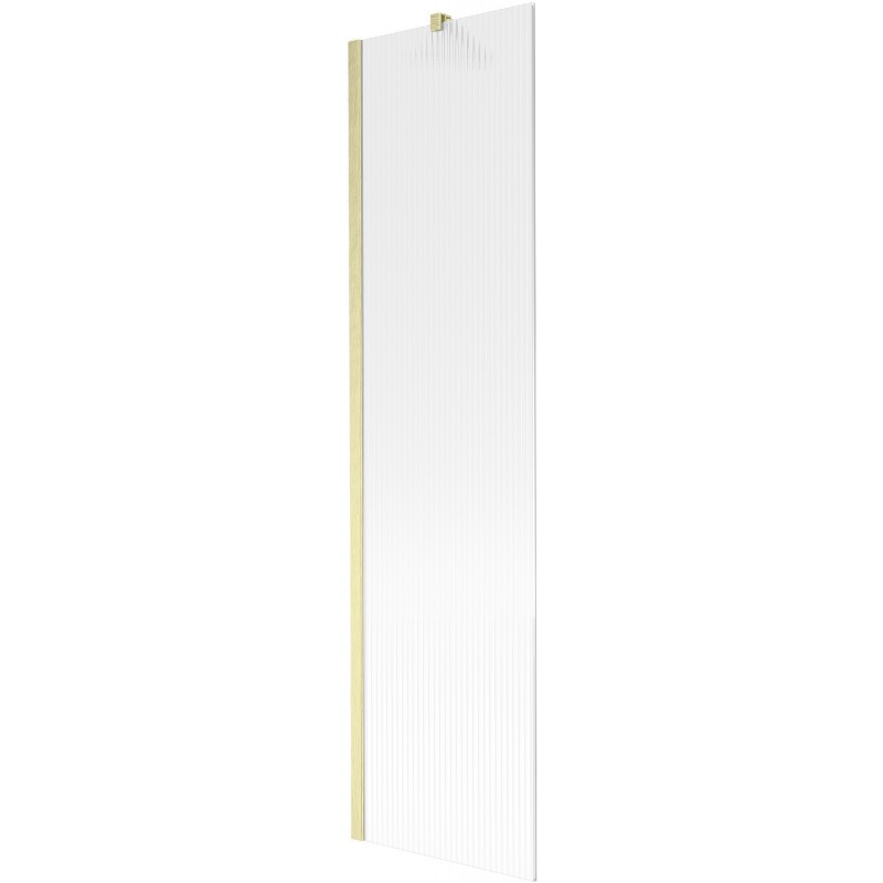 Mexen Next shower screen 1-wing 50 x 150 cm, stripes, brushed gold - 895-050-000-00-09-55