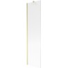 Mexen Next shower screen 1-wing 50 x 150 cm, stripes, brushed gold - 895-050-000-00-09-55
