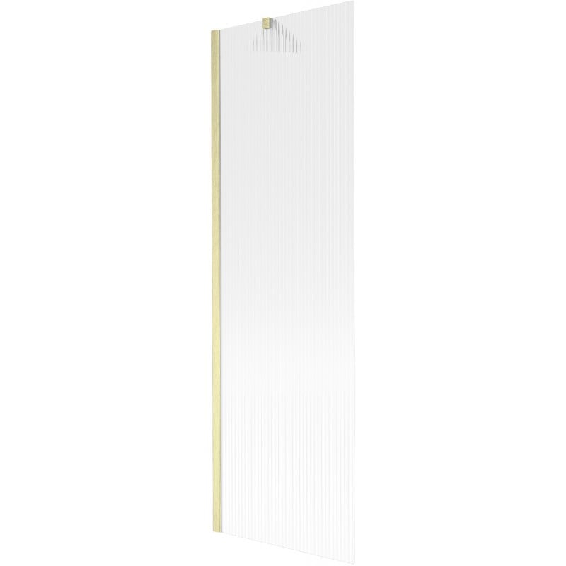Mexen Next 1-wing bath screen 60 x 150 cm, stripes, brushed gold - 895-060-000-00-09-55