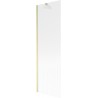 Mexen Next 1-wing bath screen 60 x 150 cm, stripes, brushed gold - 895-060-000-00-09-55