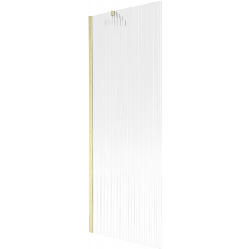 Mexen Next 1-Panel Bathtub Screen 70 x 150 cm, Stripes, Brushed Gold - 895-070-000-00-09-55