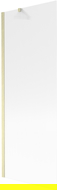 Mexen Next 1-Panel Bathtub Screen 70 x 150 cm, Stripes, Brushed Gold - 895-070-000-00-09-55