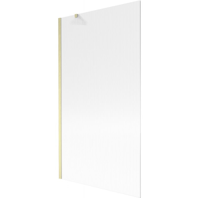 Mexen Next 1-wing Shower Screen 100 x 150 cm, Striped, Brushed Gold - 895-100-000-00-09-55