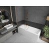 Mexen Next Bathtub Screen 1-Panel 70 x 150 cm, Stripes, Brushed Copper - 895-070-000-00-09-65