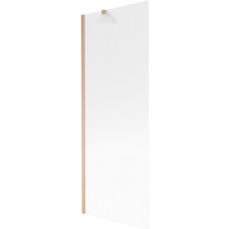 Mexen Next 1-panel bath shower screen 70 x 150 cm, striped, brushed copper - 895-070-000-00-09-65