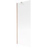 Mexen Next 1-panel bath shower screen 70 x 150 cm, striped, brushed copper - 895-070-000-00-09-65
