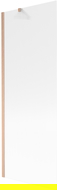 Mexen Next Bathtub Screen 1-Panel 70 x 150 cm, Stripes, Brushed Copper - 895-070-000-00-09-65