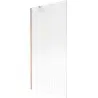 Mexen Next 1-wing bath screen 90 x 150 cm, stripes, brushed copper - 895-090-000-00-09-65