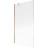 Mexen Next bath screen 1-wing 100 x 150 cm, stripes, brushed copper - 895-100-000-00-09-65