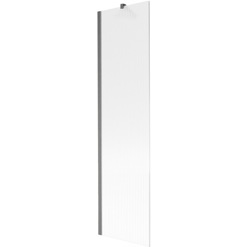 Mexen Next 1-panel bathtub screen 50 x 150 cm, stripes, brushed gun gray - 895-050-000-00-09-66
