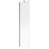 Mexen Next 1-panel bathtub screen 50 x 150 cm, stripes, brushed gun gray - 895-050-000-00-09-66
