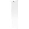 Mexen Next bathtub screen 1-wing 60 x 150 cm, stripes, brushed gun gray - 895-060-000-00-09-66
