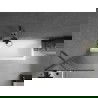Mexen Next bathtub screen 1-wing 60 x 150 cm, stripes, brushed gun gray - 895-060-000-00-09-66