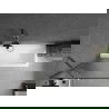 Mexen Next shower screen 1-wing 70 x 150 cm, stripes, brushed gun gray - 895-070-000-00-09-66