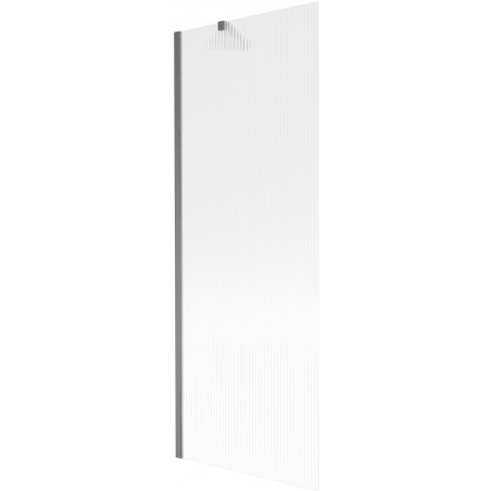 Mexen Next shower screen 1-wing 70 x 150 cm, stripes, brushed gun gray - 895-070-000-00-09-66