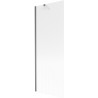 Mexen Next shower screen 1-wing 70 x 150 cm, stripes, brushed gun gray - 895-070-000-00-09-66