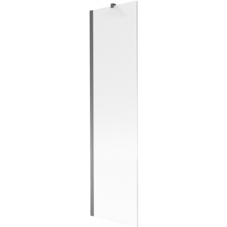 Mexen Next 1-panel Bath Screen 50 x 150 cm, Striped, Gun Metal - 895-050-000-00-09-95